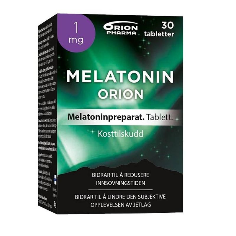 Orion melatonin tablett 1mg 30 stk