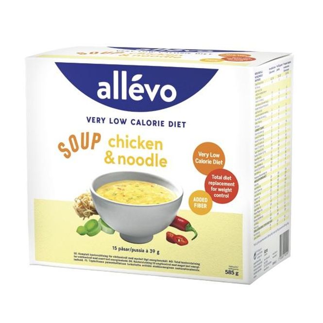 Hovedbilde Allevo vlcd soup chicken & noodle 15 x 39 gram