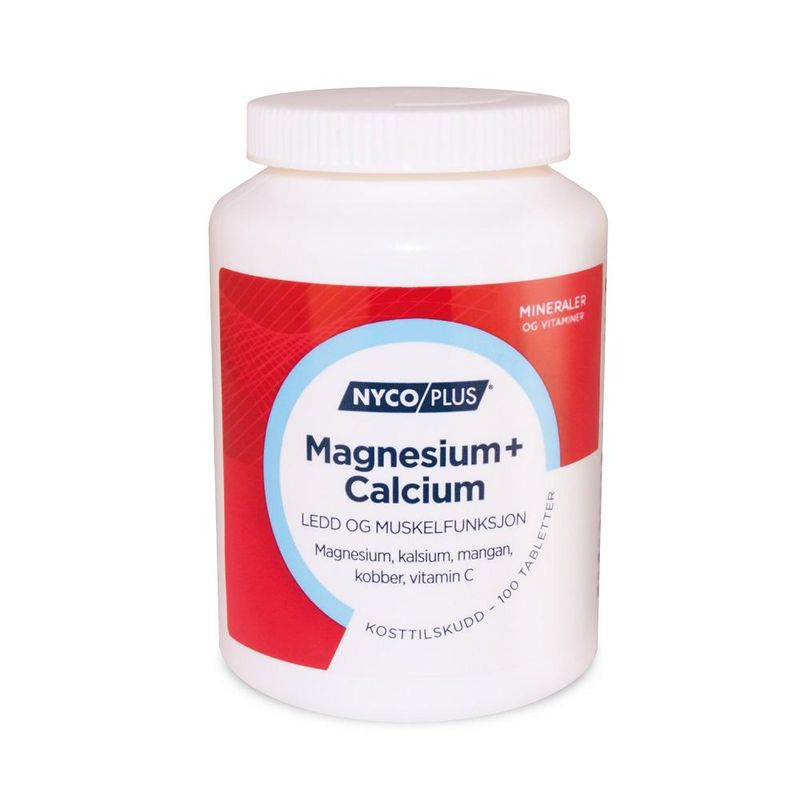 Nycoplus magnesium + calcium tablett 100 stk