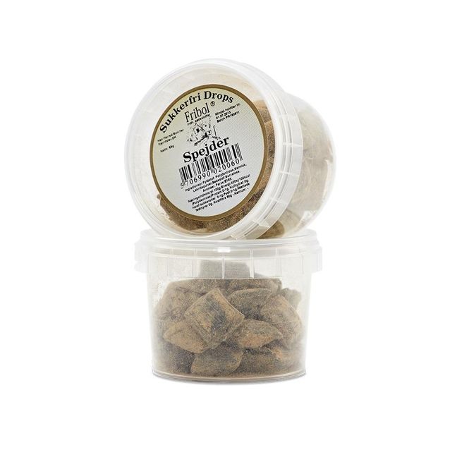 Hovedbilde Fribol sukkerfri drops spejder 65 gram