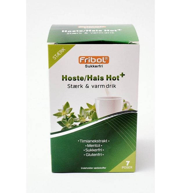 Hovedbilde Fribol varmdrikk hoste/hals hot+ 7 x 6 gram
