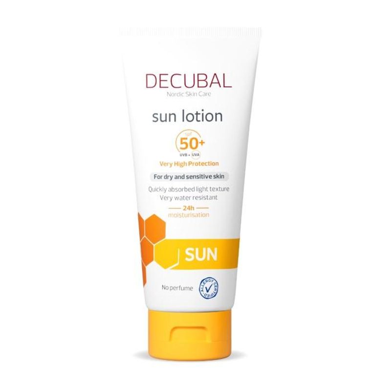 Decubal sun lotion SPF50+ u/parfyme 180 ml