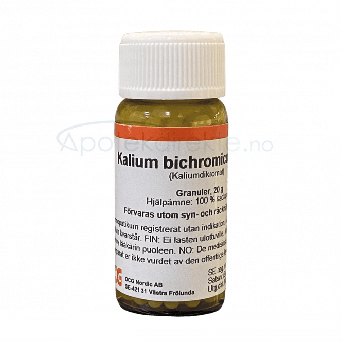Hovedbilde Kalium bichromicum D30 20 gram piller