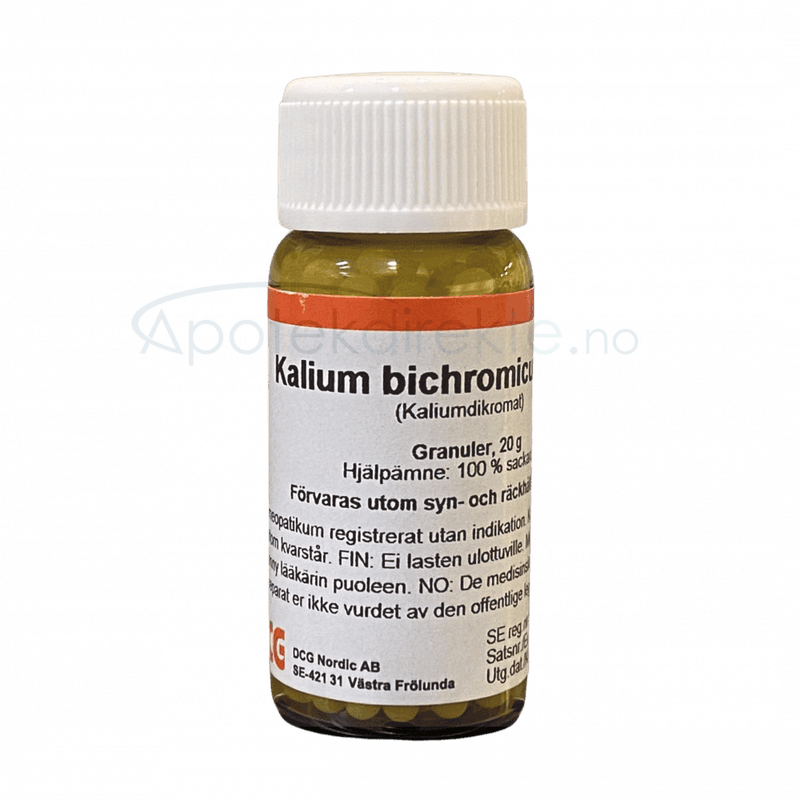Kalium bichromicum D30 20 gram piller