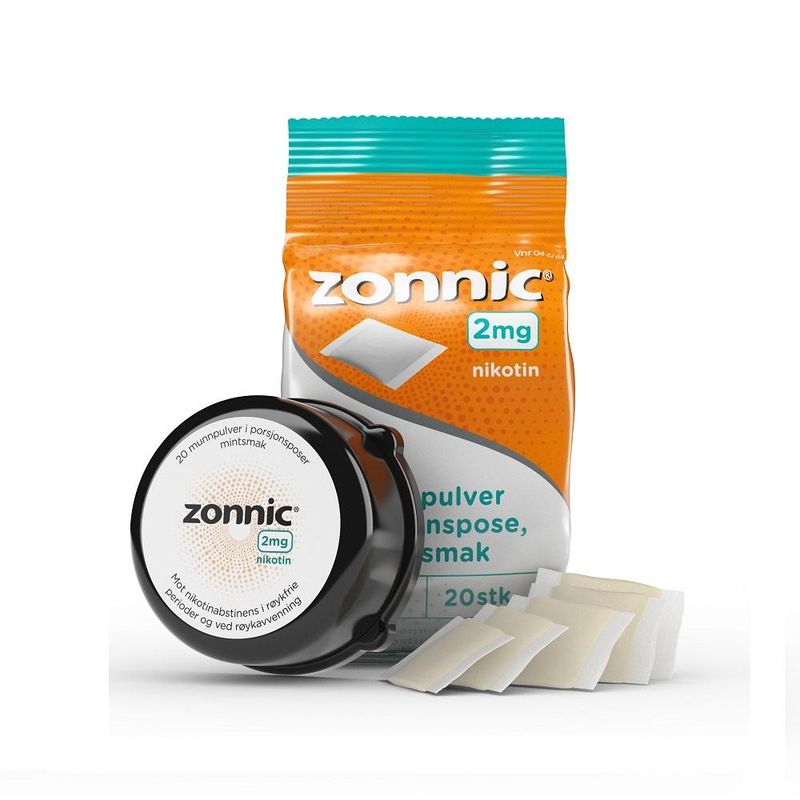 Zonnic munnpulver 2 mg mint 20 poser