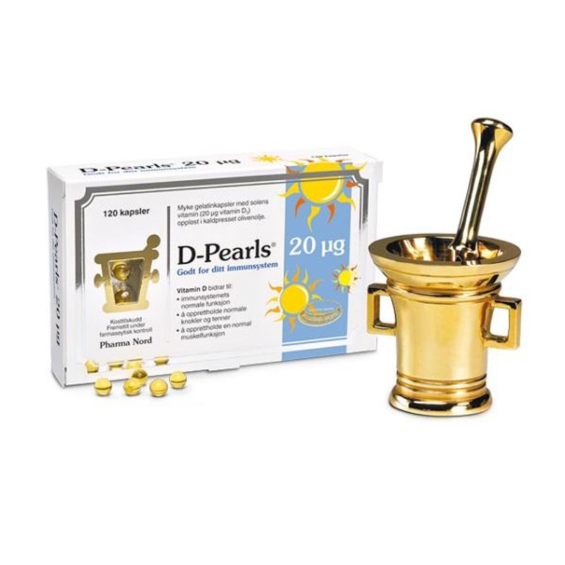 D-Pearls kapsel 20 mcg 120+40 stk