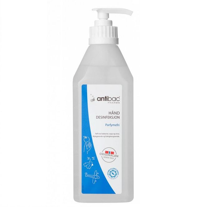 Hovedbilde Antibac pharma 85 % hånddesinfeksjon gel 600 ml
