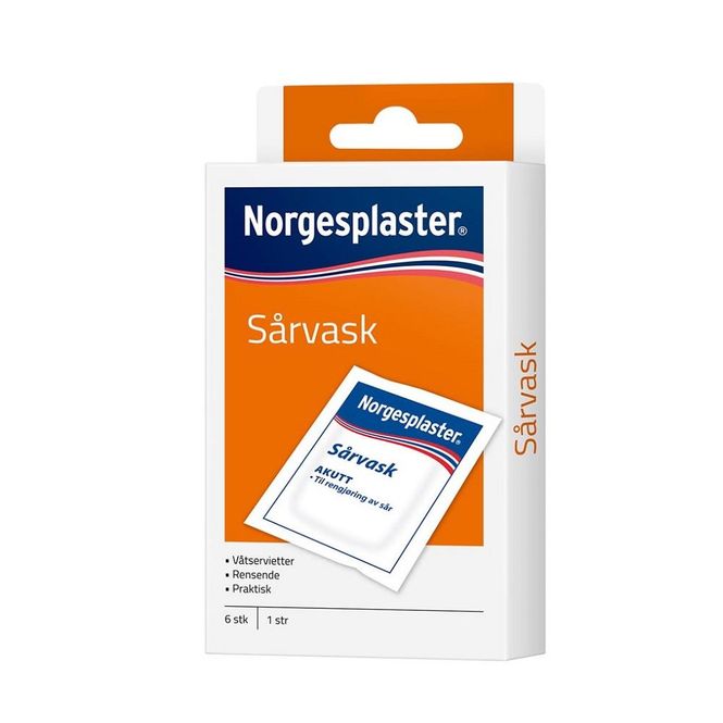 Hovedbilde Norgesplaster sårvask 6 stk