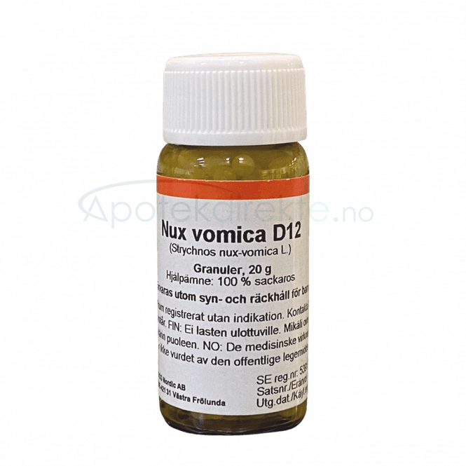 Hovedbilde Nux vomica D12 20 gram piller