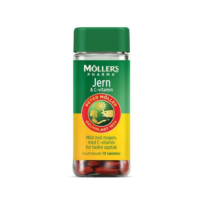 Hovedbilde Møllers jern & vit-C tablett 70 stk