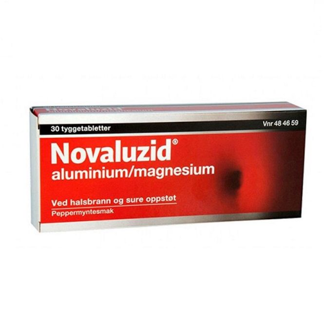 Hovedbilde Novaluzid mint 30 tyggetabletter