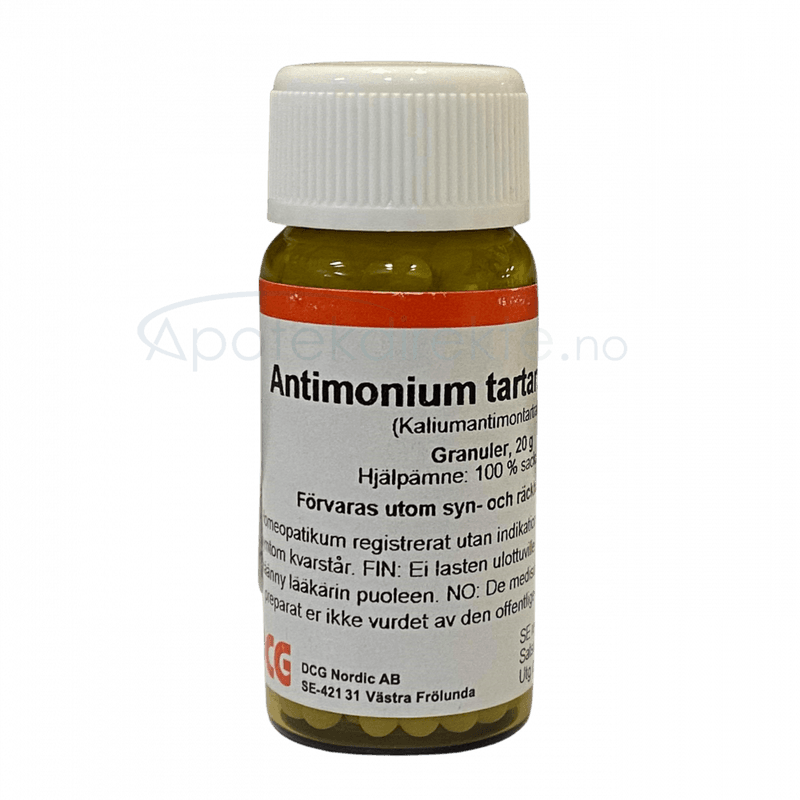 Antimonium tartaricum D12 20 gram piller