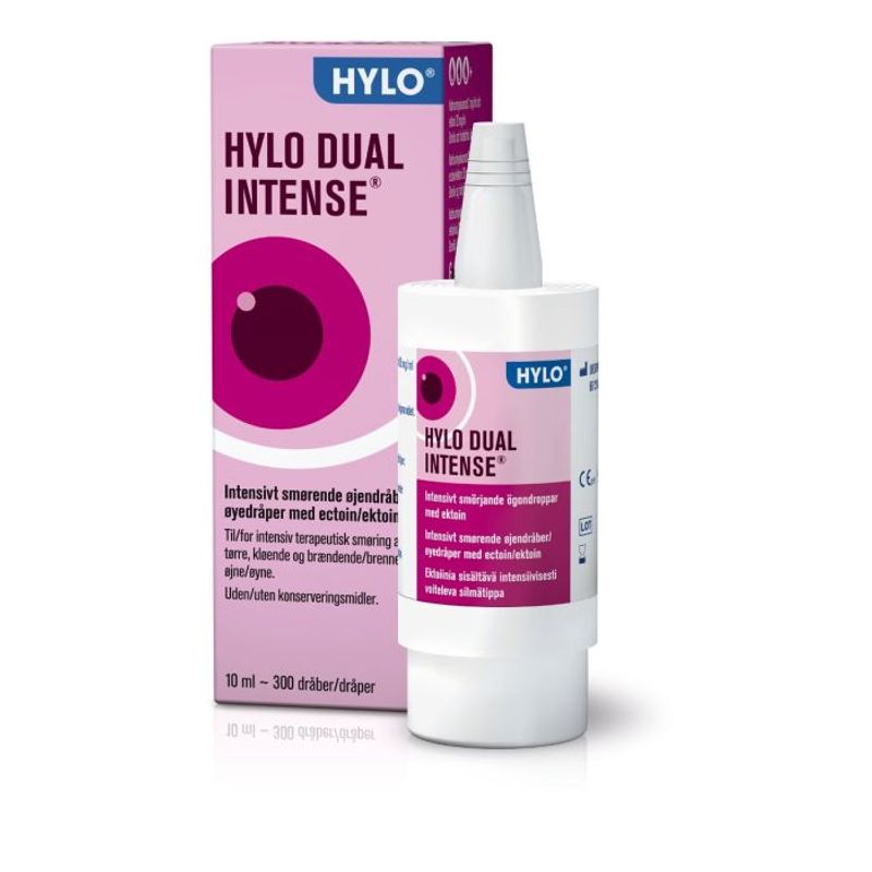 Hylo dual intense smørende øyedråper m/ektoin 10 ml