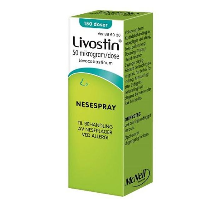 Hovedbilde Livostin nesespray 50 mcg/dose 150 doser
