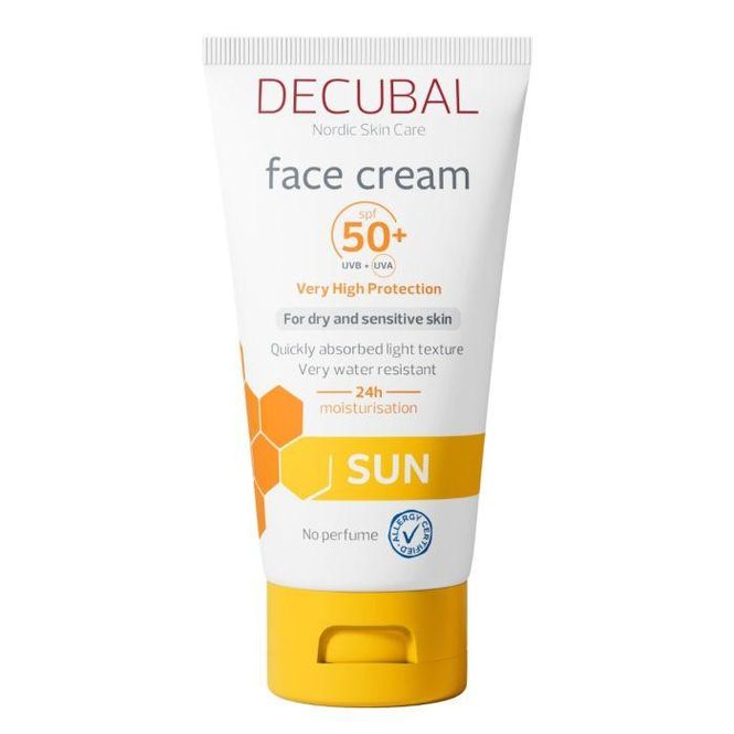 Hovedbilde Decubal sun face cream SPF50+ 50 ml