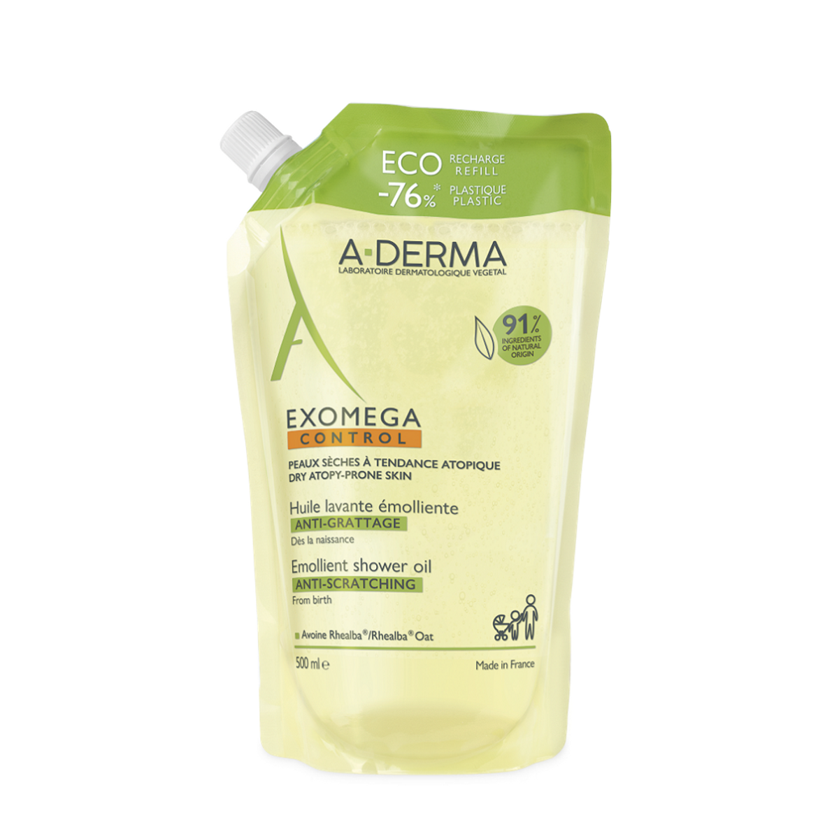 Aderma exomega control shower oil refill 500 ml