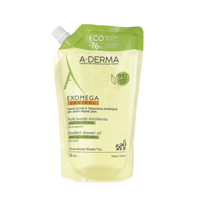 Hovedbilde Aderma exomega control shower oil refill 500 ml