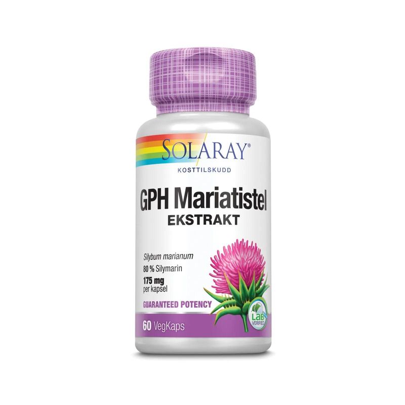 Solaray gph mariatistel veg kapsel 60 stk