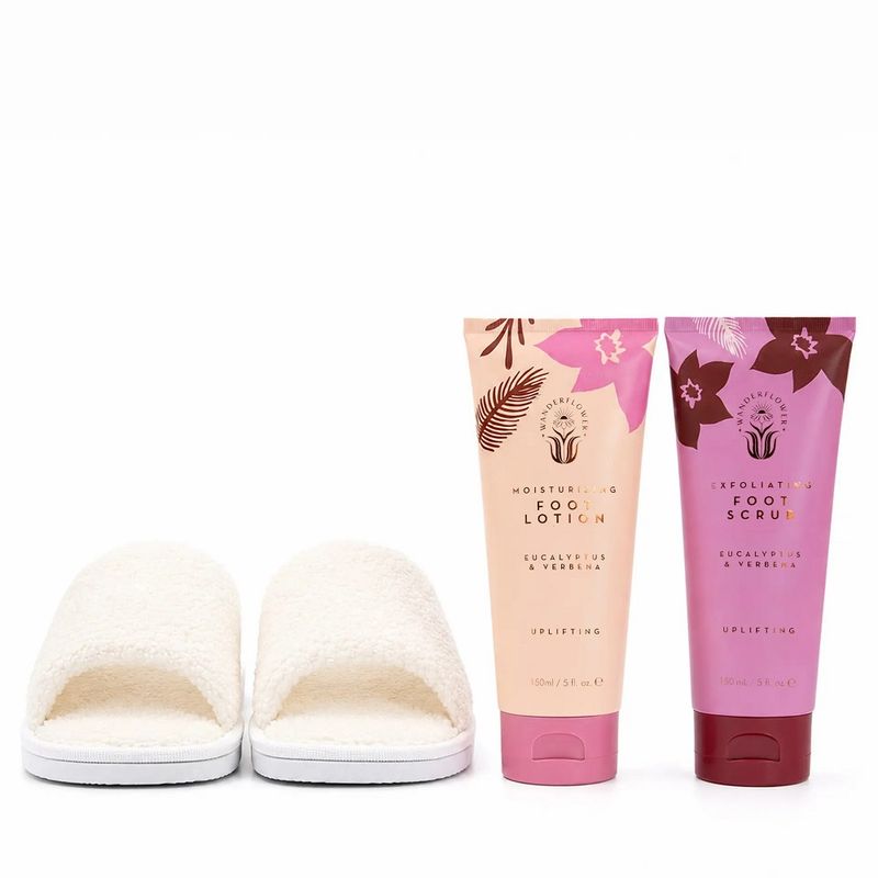 Wanderflower lux slipper spa gavesett