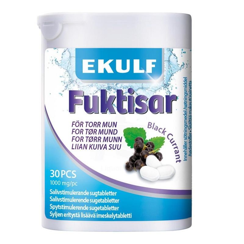 Ekulf fuktisar black currant 30 stk