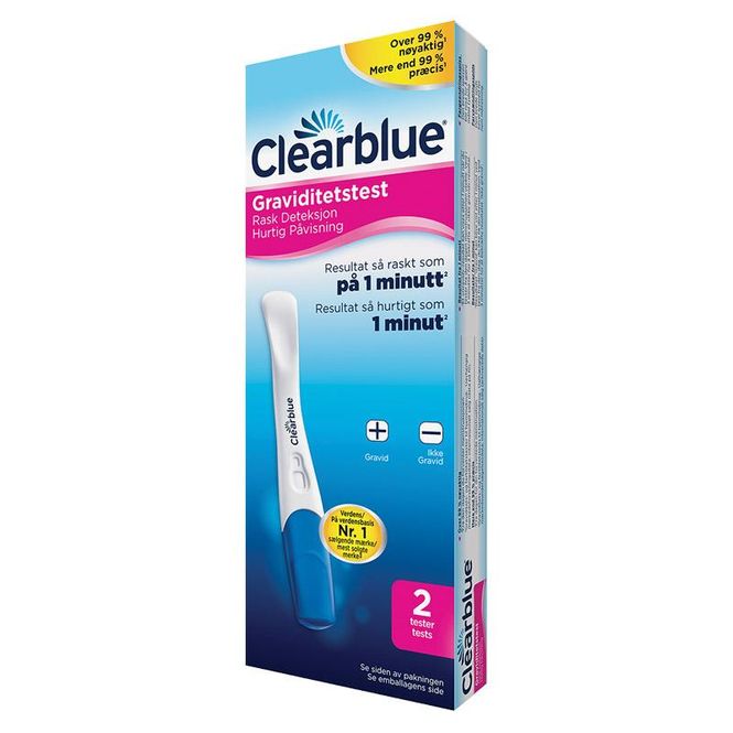 Hovedbilde Clearblue graviditetstest 2 stk