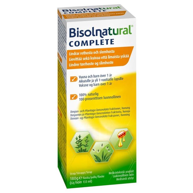 Hovedbilde Bisolnatural complete hostesirup 133 ml