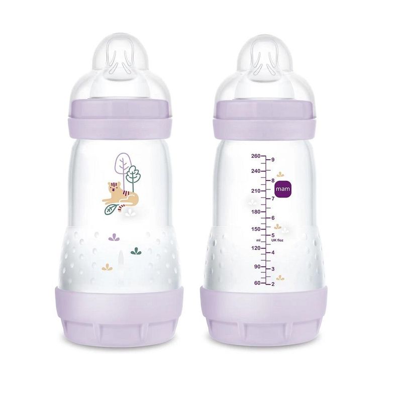 Mam tåteflaske easy start anti-colic pink 260ml 0+mnd