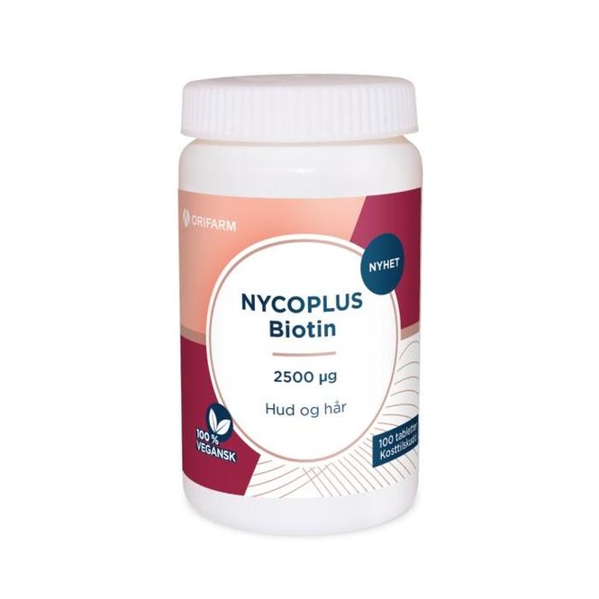 Hovedbilde Nycoplus biotin tablett 2500 mcg 100 stk