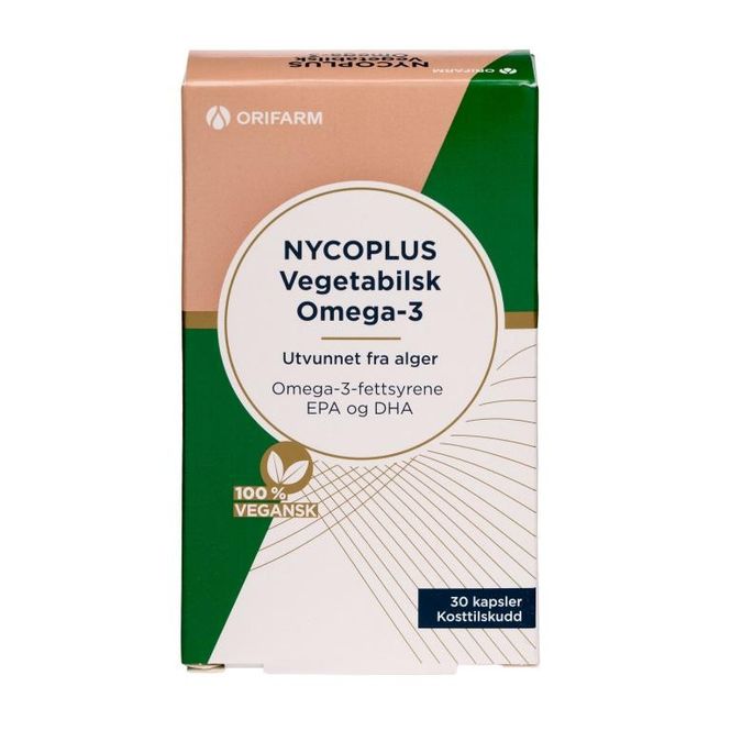 Hovedbilde Nycoplus vegetabil omega-3 alg kapsel 30 stk