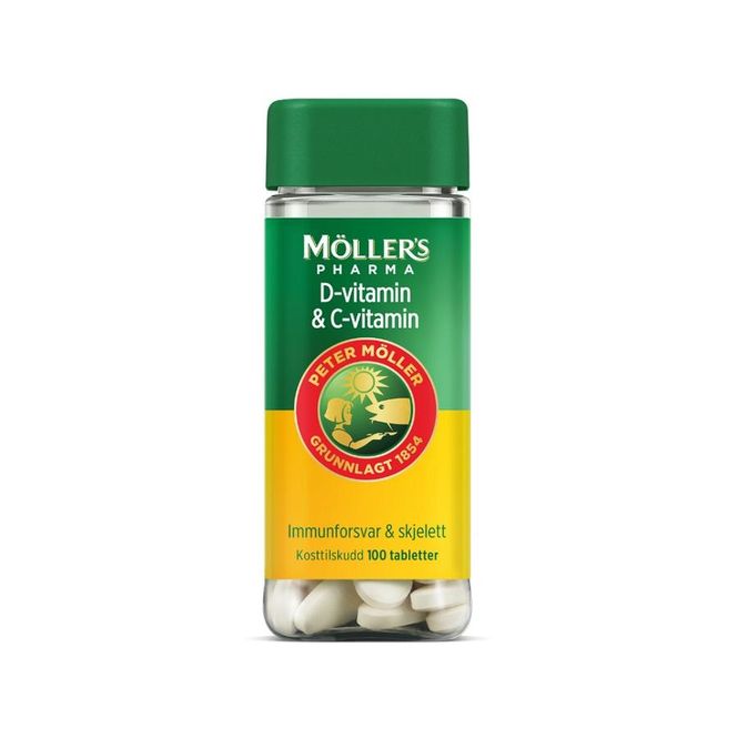 Hovedbilde Møllers vit-D & vit-C tablett 100 stk