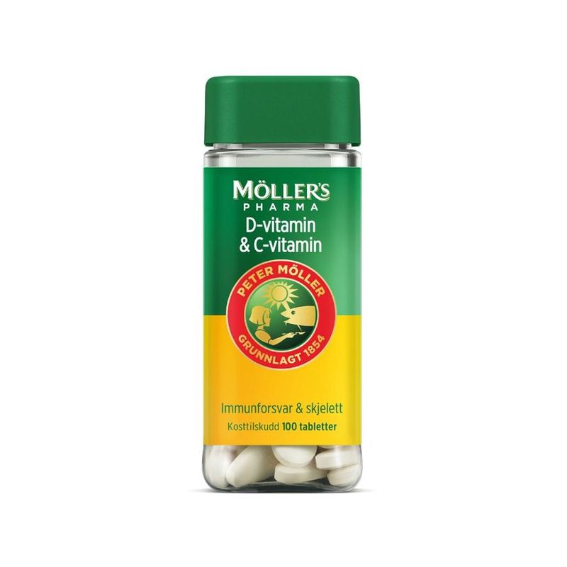 Møllers vit-D & vit-C tablett 100 stk